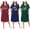 Set11, variant on 3 Pack Nightgowns for Women Plus Size V Neck Printed Sleepwear Loose Comfy Night Gown