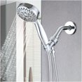thumbnail image 3 of JERFIT 5-Spray High Pressure Handheld Shower Head with Hose, Wall Mounted, ABS & Chrome Finish, 2.5 GPM, 3 of 10
