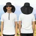 thumbnail image 2 of SUN CUBE Wide Brim Sun Hat with Neck Flap, Fishing Hiking for Men Women Safari, Neck Cover for Outdoor Sun Protection UPF50+ | Black, 2 of 8