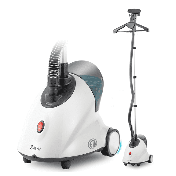 SALAV Continuous Steam Upright Standing Garment Steamer with Extra Large Water Tank White