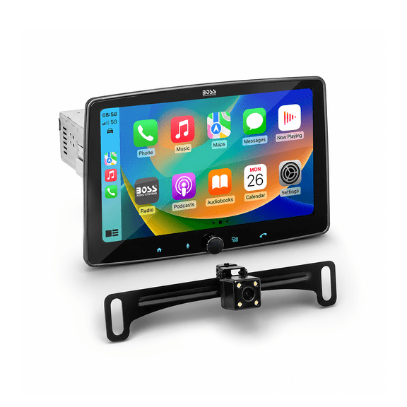 BOSS 9-Inch Floating Car Stereo with Camera for Car Installation