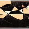 thumbnail image 4 of Handcraft Rugs-Modern Contemporary Living Room Rugs-Abstract Carpet with Round/Oval Swirls Pattern-Shed free Black/Ivory/Beige/Brown2x 3 feet Doormat, 4 of 5