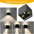 thumbnail image 3 of Luces solares de pared SOTTLOT, 2 unidades, cúbicas, 700 lm, 4000 K, resistentes al agua, 3 of 9