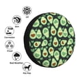 thumbnail image 4 of Naloa Avocado Heart PVC Leather Spare Tire Wheel Cover Spare Tire Cover, for Car Truck SUV Camper Trailer Universal Fit(14-17in)-15 inch, 4 of 6