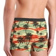 thumbnail image 4 of Men's Boxer Briefs, River Coconut Tree Soft Comfy Mens Underwear Boxer Briefs Breathable With Widen Waist, 4 of 7