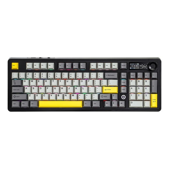 Teclado Mecánico para Juegos Inalámbrico MechLands AJAZZ AK980 con Pantalla TFT de 1.14''