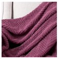 thumbnail image 2 of Throw Blanket for Couch Soft Knitted Textured Couch Cover Purple Tweed Blanket with Fringe Tassel for Home Décor Bed Sofa Chair, 60" x 80", Crushed Berry, 2 of 7