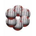 thumbnail image 7 of 13 Inch Round Placemats Set of 6, Red Forest Non Slip Heat Insulation PP Table Mats, Vintage Foggy Woods Tree Mysterious Washable Place Mats for Kitchen Dining Party Table Decor, 7 of 7