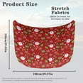 thumbnail image 7 of Uorisanigo Car Hood Cover Stretch Polyester Cute Santa Claus Print Car Hood Cover Elastic Automotive Accessories Suitable Most Automotive Sedans Trucks Pickup Sports Cars, Easy to Install, 7 of 7