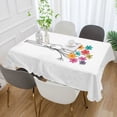 thumbnail image 2 of Yayeee Tablecloths 60" x 90" Rectangle Wrinkle Resistant Party Table Cover, Colorful Flower, 2 of 8
