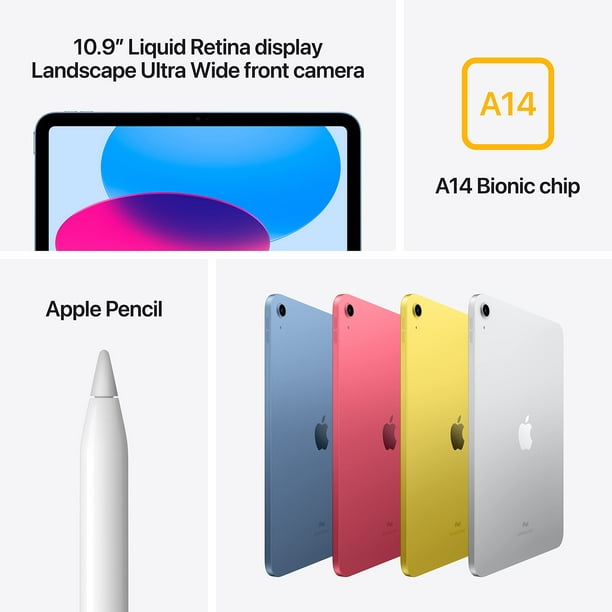 2022 Apple 10.9-inch iPad (Wi-Fi, 64GB) - Blue (10th Generation