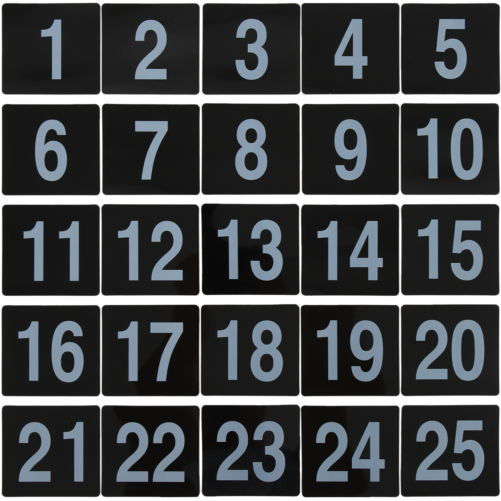 25Pcs Restaurant Table Numbers Tent Table Numbers Seating Reserved