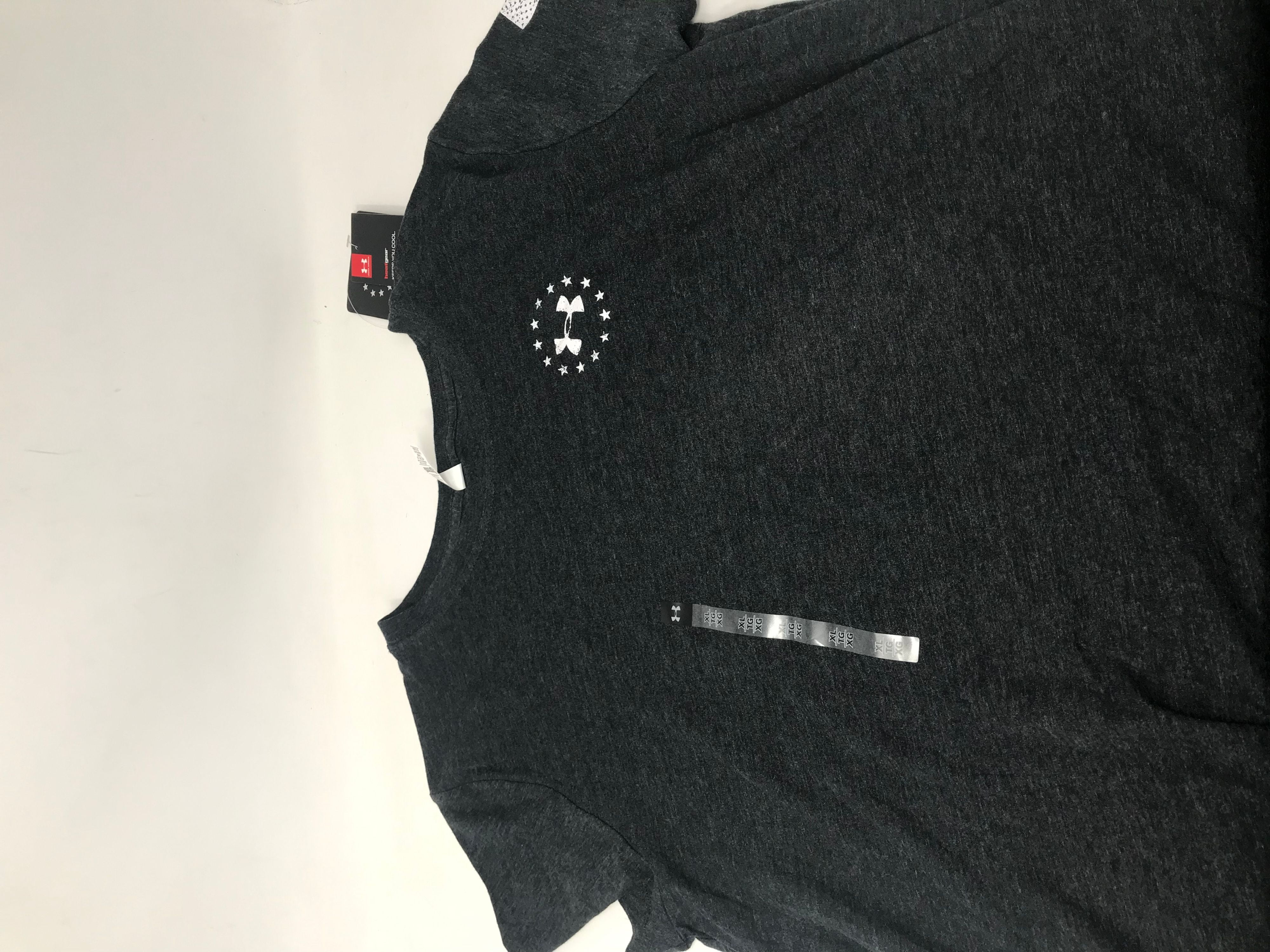 Under Armour Women's Charged Cotton Tri-Blend Freedom Flag Tactical Tee NWT 
