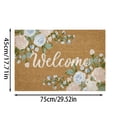 thumbnail image 5 of Door Mat Welcome Outdoor Mat: Artificial Coir Doormat for Outdoor Outside Indoor Entrance - Front Door Mats Non- Backing Washable Fall Mat for Home Porch Entry (Floral Welcome Matt, 18"x 30"), 5 of 8