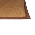 thumbnail image 2 of BambooMN Bamboo Slats Placemat with Fabric Border - Solid Color Print - 18" x 13" - Brown, 8 pcs, 2 of 6