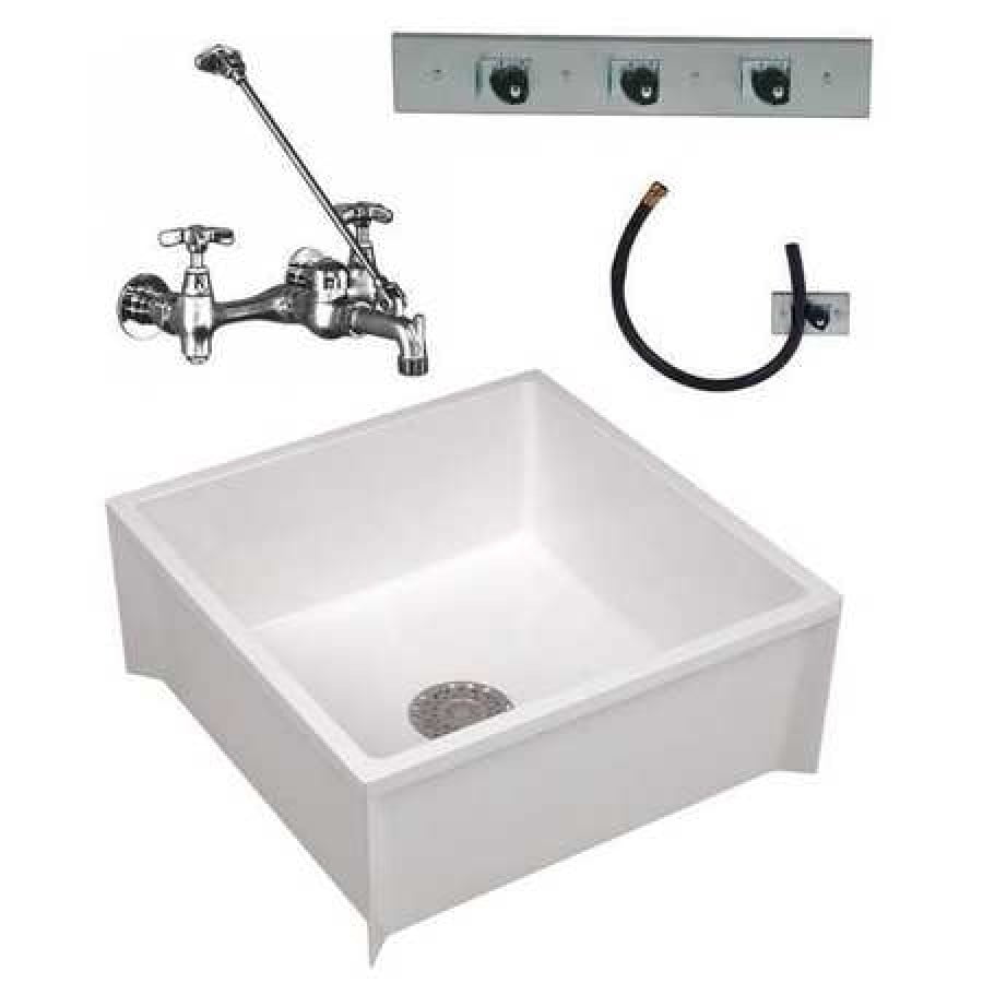 MUSTEE 63CM 24 in W x 24 in L x 10 in H, Mop Sink Kit