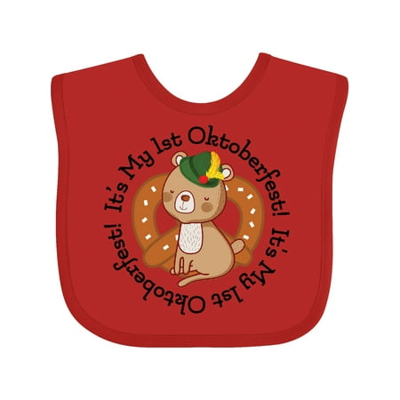 

Inktastic My 1st Oktoberfest Baby Bear Boys or Girls Baby Bib