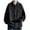 Black, variant on Dagugfen Mens Jacket Fall Button down Long Sleeve Loose Solid Color Homewear Casual Outwear with Pockets
