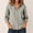 Gray women casual blouse for fall a1, variant on Yrmaups Loose Fit 3/4 Sleeve Button Down Blouse for Women, Casual Cotton Linen Collared Top, Soft Breathable Tee for Fall Winter Office Daily Wear, Navy S