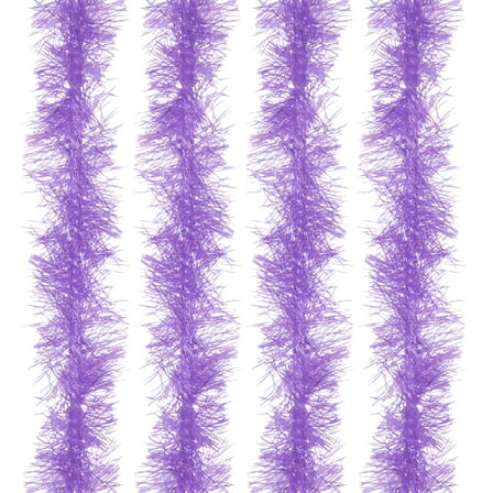 Uxcell 5Ft Feather Boa, 4Pcs Artificial Fluffy Feather Boas Party Decorations for DIY Crafts, Wedding Costume, Christmas, Concert, Halloween, Home Decor, Light Purple