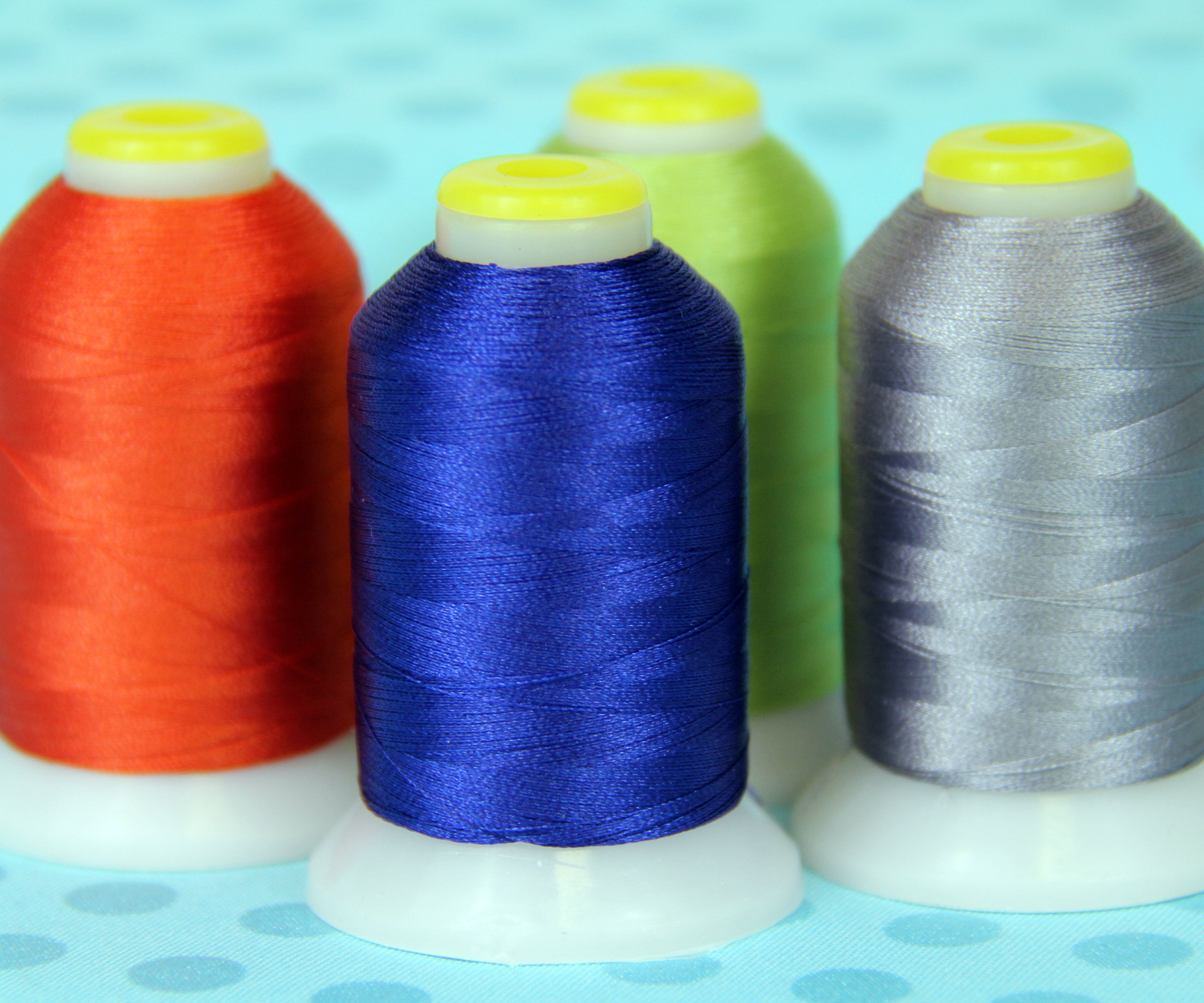 Threadart Variegated Polyester Embroidery Thread - 40wt - 1000m - 25 Colors  Available - No. 6 - Holiday
