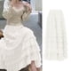 thumbnail image 5 of Falda plisada de tul con volantes multicapa para mujer, de cintura alta maxifalda mullida, vestido de pastel de hadas, Falda larga de tutú para fiesta, verano y primavera, 5 of 5
