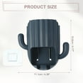 thumbnail image 4 of Unique Bargains Wall Mounted Toothbrush Holders Cactus Wall Mounted Toothbrush Storage Organizers Dark Blue, 4 of 7