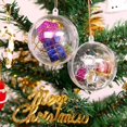 thumbnail image 5 of Venta al por mayor de bolas de plástico transparentes para manualidades, adornos decorativos colgantes, caja de bolas abierta para árbol de Navidad, regalos para fiestas de bodas, 5 of 5