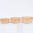thumbnail image 4 of Miangastore 3pcs Bamboo Flower Baskets Gift Organizer Home Fruit Sundries Storage Baskets, 4 of 8