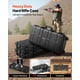 thumbnail image 2 of VEVOR - Estuche rígido para rifle con cerradura, 4 capas de espuma precortada, 91 cm (36 pulgadas) con ruedas, resistente al agua y al polvo, IP67, para rifles, escopetas y pistolas de airsoft,negro, 2 of 9