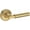 Lifetime Satin Brass, variant on Baldwin Ps.Lkf.R.Rrr Lake Forest Passage Door Lever Set - Chrome