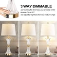 thumbnail image 4 of Touch Table Lamps 2Pack Bedside USB Dimmable,Bulbs Included, 4 of 7