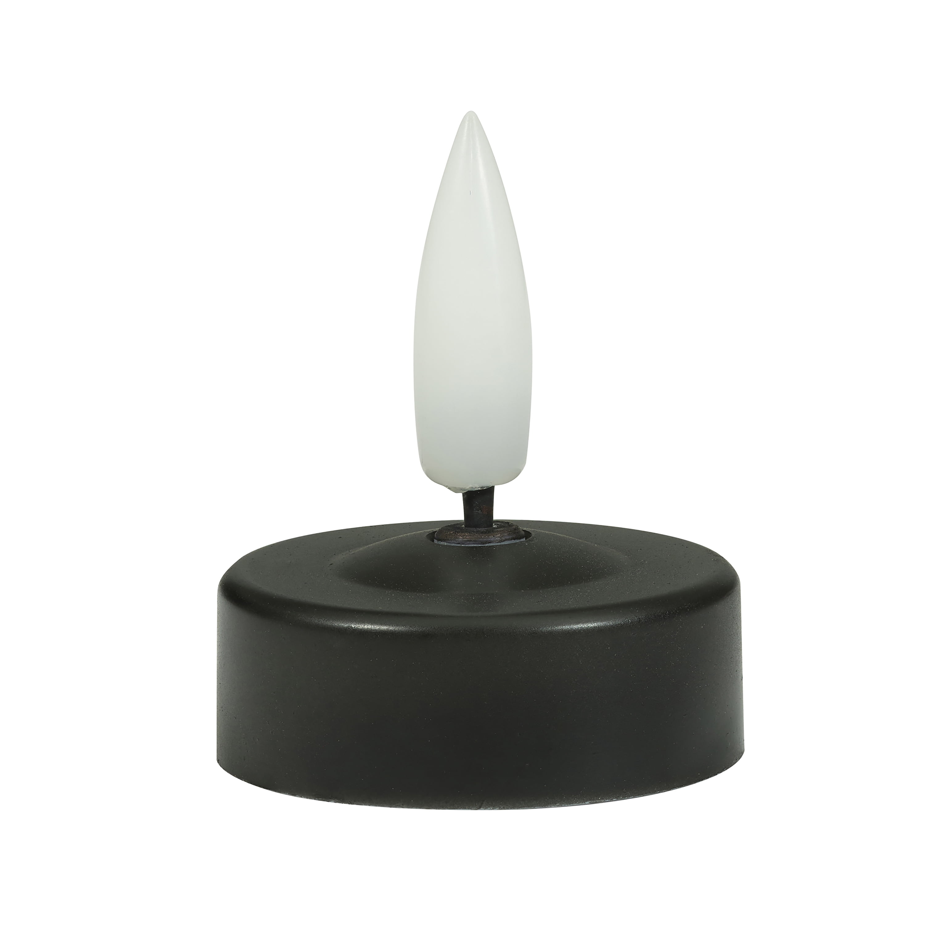 Battery-Operated LED Tealight Candles, Black, 4 Count, Halloween by Way To Celebrate