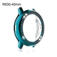 thumbnail image 3 of Boîtier de Montre, Fermeté, Forme Ronde, Cadre Rigide, Pare-Chocs, Protecteur en Strass Scintillants, Chic, Antichoc, Coque Unie, Couvre-Montre, R830-40mm, Indigo, 3 of 8