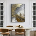 thumbnail image 4 of Abstract Impressions Textured Line Hand Painted Oil Painting Modern Abstract POP Geometry Wall Art Picture Vertical Living Room Porch Entrance Decor, 4 of 7