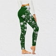 thumbnail image 2 of Wowomen's High Waist Seamless Leggings Polka Dots Striped Plaid Graphic Print Gym Yoga Pants Slim Full Length Trousers, 2 of 6