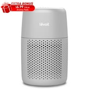 (3 pack) Levoit Core Mini-P 255 Sq Ft 3-Stage Filtration Desktop Air Purifier with Aromatherapy for Small Bedrooms and Nurseries, Gray