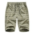 thumbnail image 1 of IROINNID Men's Summer Casual Fitness Cargo Elastic Stripe Printed Sports Shorts, 1 of 3