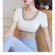 thumbnail image 3 of Conjunto de gimnasio de 2 uds para mujer, Top corto deportivo, sujetador para correr, Fitness, traje de Yoga, ropa deportiva, ropa de entrenamiento para mujer, mallas de cintura alta, 3 of 5