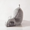 thumbnail image 5 of Reading Pillow for Sitting in Bed Adult,Back Pillow for Bed Sitting Up,Backrest Back Support Chair Pillow, College Dorm Essentials for Girls and Boys, Velvet Grey L, 5 of 18