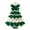 Green White, variant on Handmade Crochet Christmas Tree DIY Crochet Christmas Tree Kit with Bow Faux Pearl Decor Holiday Craft Starter Set for Beginners
