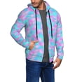 thumbnail image 2 of Kdxio Purple Dragon Scales Print Men Hoodies Casual Hoodies for Men with Zip Pockets Full Zip Long Sleeve Sweatshirt Sports Hooded Jacket-XX-Large, 2 of 5
