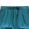 thumbnail image 4 of Xdegoge Running Shorts for Men with Zipper Pockets Quick Dry Athletic Workout Shorts for Men Lightweight Gym Training Shorts Elastic Waist Drawstring Shorts for Hiking Outdoor, 4 of 5
