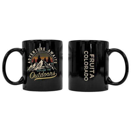 

Fruita Colorado Souvenir Adventure Awaits 8 oz Coffee Mug 2-Pack