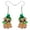 Brown, variant on St. Patrick's Day Acrylic Green Pug Dog Earrings Puppy Dangle Jewelry for Women Dog Lovers Party Gifts