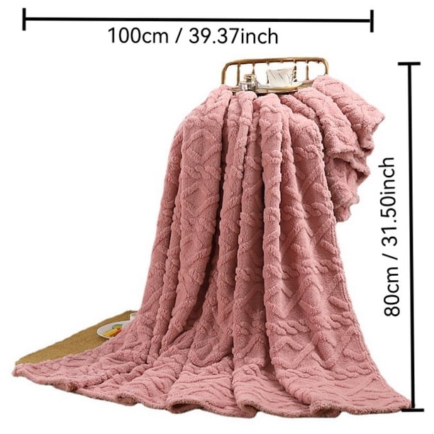 Manta de Lanzamiento Suave 80x100cm Ultra Suave Y Cálida Manta de Lana Cálida Sólida, Manta de Lanzamiento Sofá Cama Manta Súper Suave