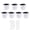 White, variant on 7Pack Self-Watering Plant Flower Pot Wall Hanging Plastic Planters with Hooks White