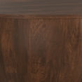 thumbnail image 3 of Simpli Home Elmbrook 34 inch Wide Solid Mango Modern Industrial Drum Coffee Table in Walnut Brown, Assembled, 3 of 8