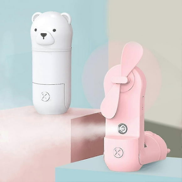Mini ventilador portátil de mano, recargable por USB, mini humidificador, ventilador USB personal
