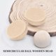 thumbnail image 4 of 100Pcs 20 mm Half Wooden Beads, Unfinished Split Natural Round Wood Balls Loose Beads for DIY Craft, 4 of 5
